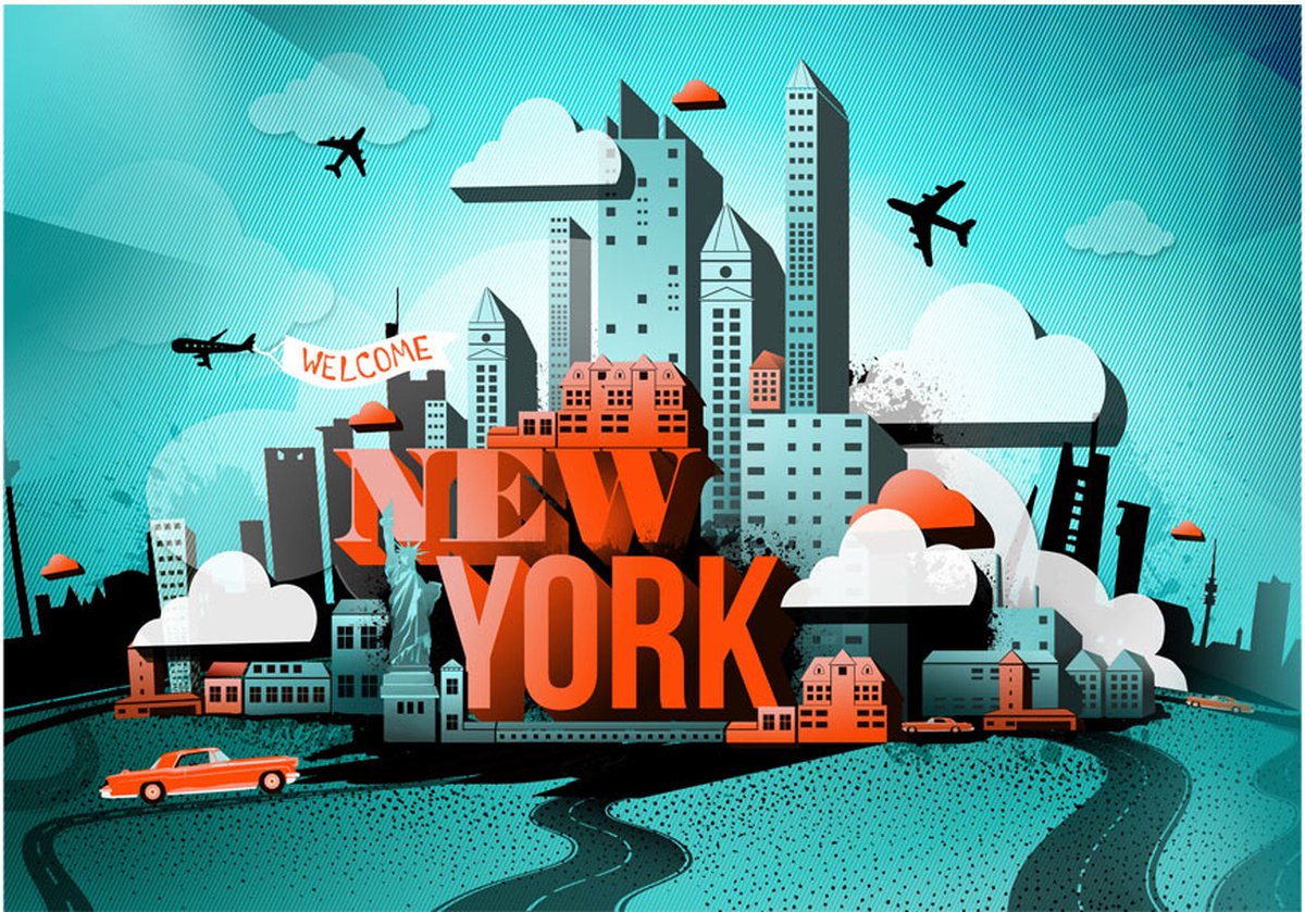 Fotobehang - Welcome New York.