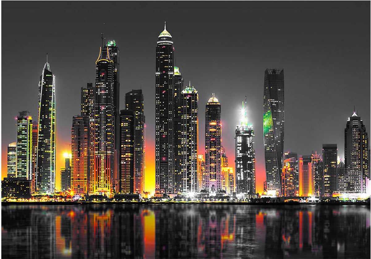 Fotobehangkoning - Behang - Vliesbehang - Fotobehang Dubai - 400 x 280 cm