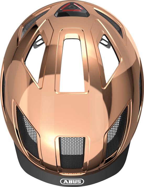 Fietshelm ABUS HYBAN 2.0 chrome rosé M - 52-58 cm - goud - Geschikt voor gebruik op elektrische fietsen - stadsfietsen - 400 g — afbeelding 5