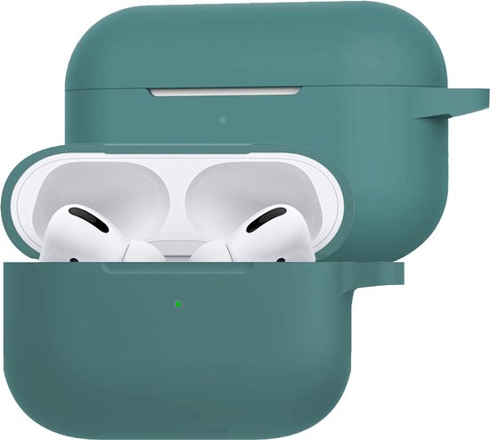 Coque adaptée pour Apple AirPods Pro Case Siliconen Case - Coque adaptée pour AirPods Pro Case - Vert minuit
