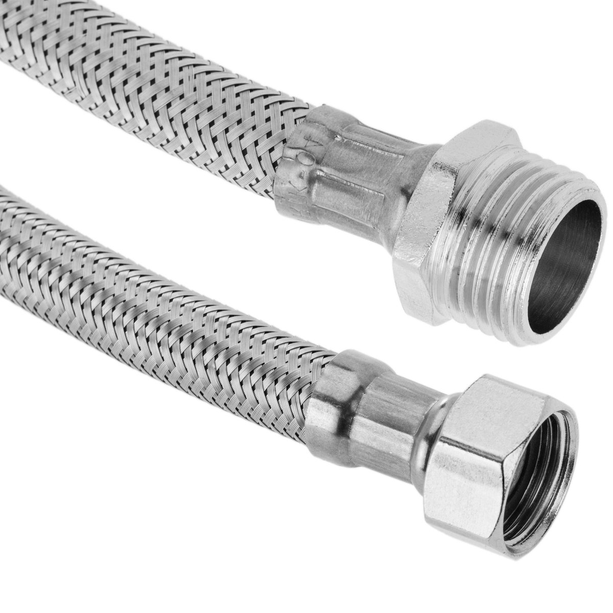 Embout de durite Ø 30 en inox filetage mâle 1 - Hidraflex