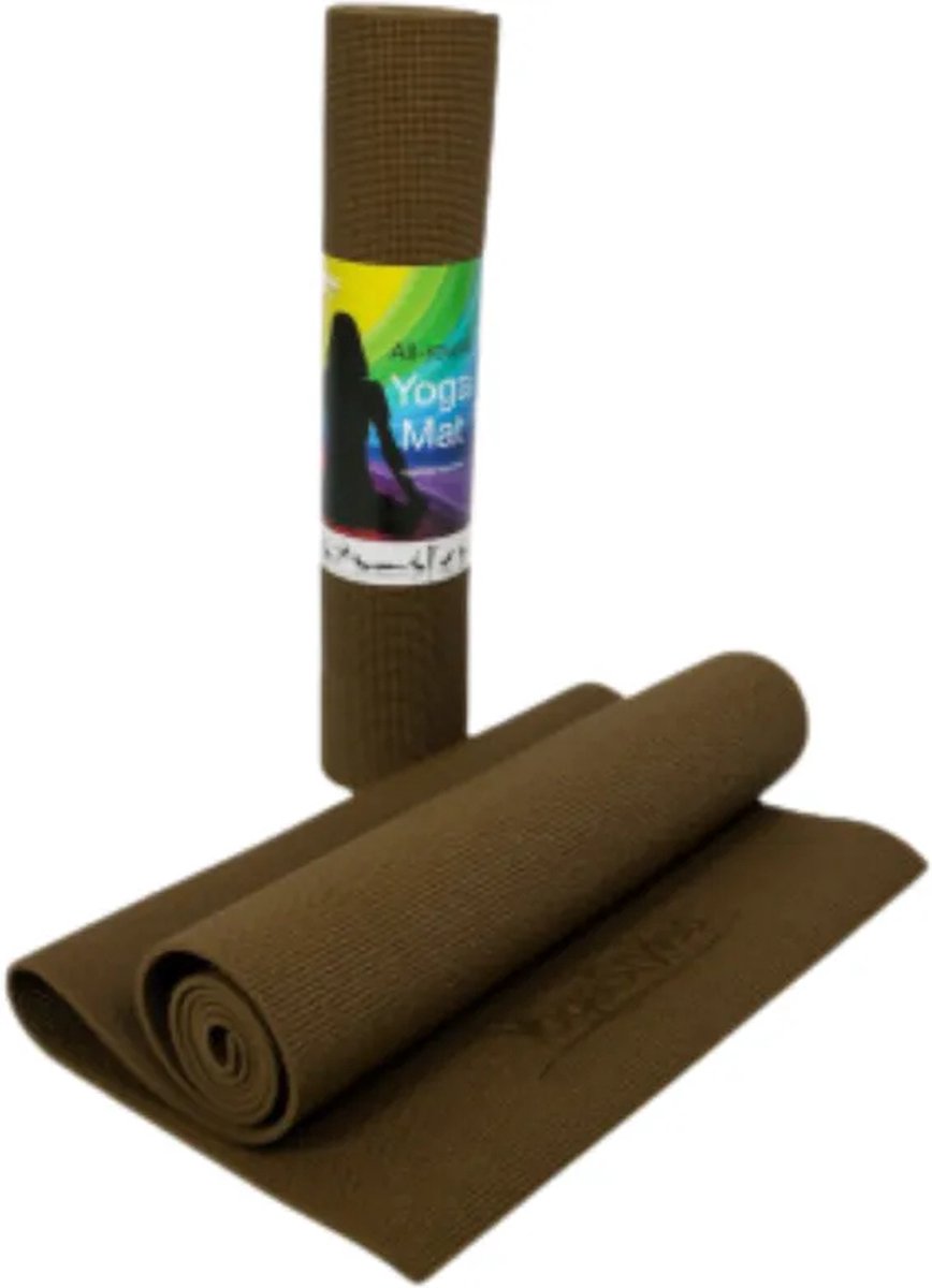 Eko Standaard Yogamat - Kleur: Mokka - mat voor yoga en fitness - 6mm dik