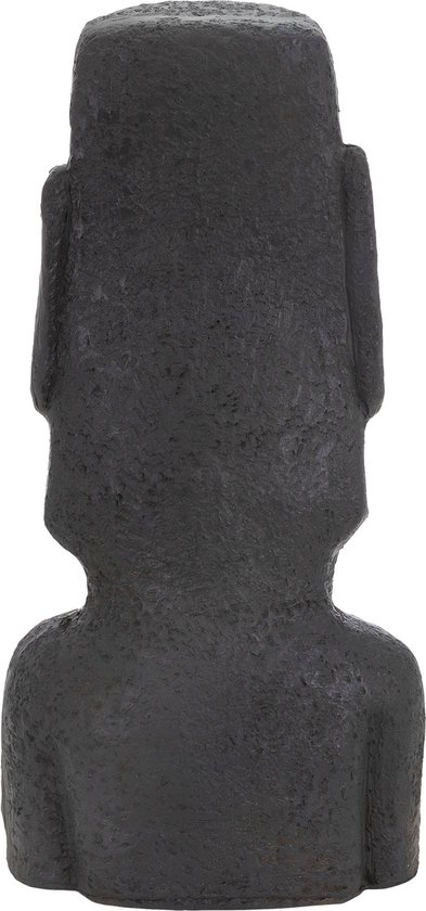 Figurine de jardin Île de Pâques Moai Grijs 37x26x78 cm