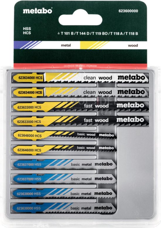 Lame scie Metabo 623600000 Scie sauteuse 10 Pièces main image 0