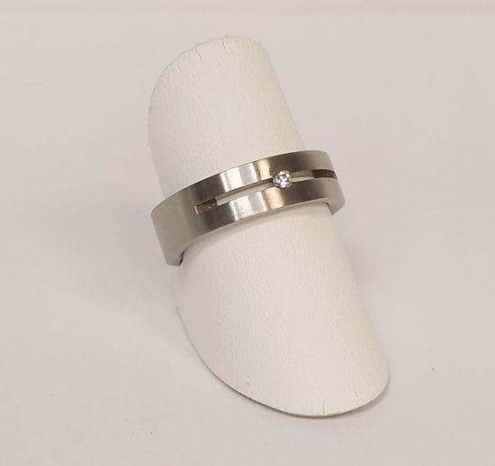 Bague acier - Teno - diamant - vente Juwelier Verlinden St. Hubert - à  partir de... | bol.com
