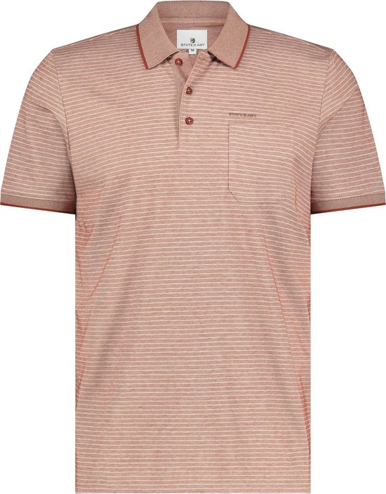 State of Art Poloshirt Pique Polo 46213446 2914 Mannen Maat - L