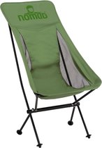 NOMAD® Campingstoel | Sarek Comfort Premium | Groen | Ultra lichtgewicht | Makkelijk Opzetten | Supersterk & Comfortabel | Incl hoes