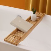 Support de bain Decopatent® pour la baignoire - 70 cm - Bois de Bamboe de bain - Étagère de bain - Pont de bain - Table de bain Basic pour le bain - Naturel