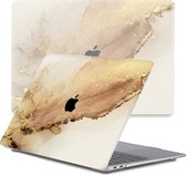 Lunso - Geschikt voor MacBook Air 13 inch (2020) - case hoes - Sweet Caramel - Vereist model A2179 / A2337