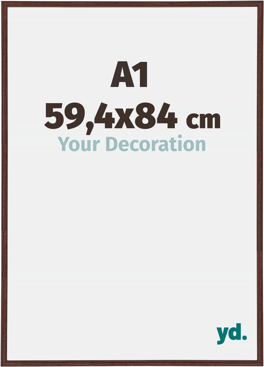 yd. Your Decoration - Fotolijst A1 59,4x84 cm - Kunststof - Bruin - Annecy