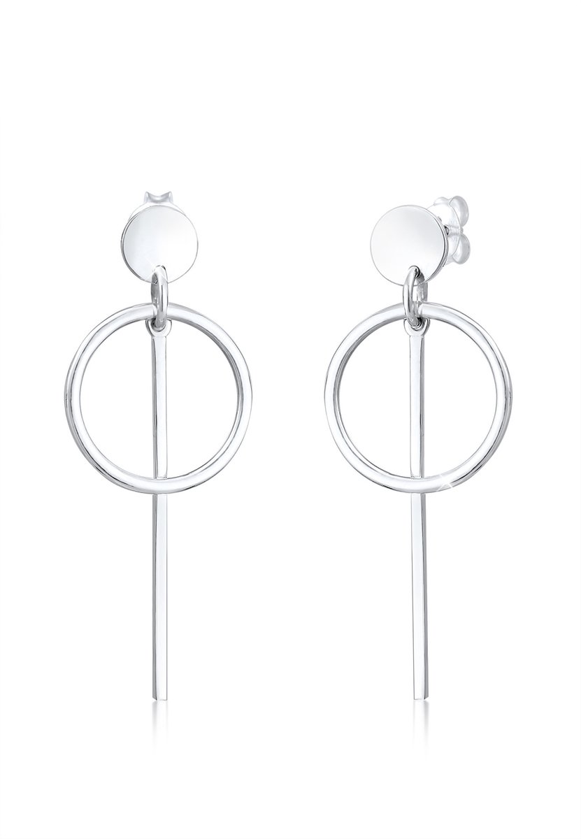 Elli Oorbellen Hanger Geo Cirkel Basic Minimal 925 Zilver