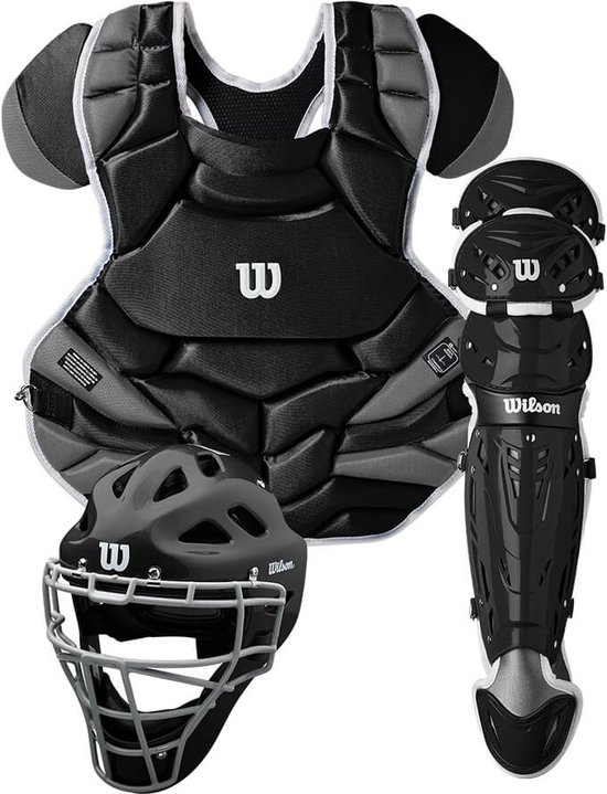 Casque De Receveur Baseball Wilson C1K Rouge – Taille Ajustable 6 1/2 - 7 1/4, Modèle A3134