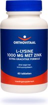 Orthovitaal - L-Lysine 1000 mg met Zink - 60 tabletten - Aminozuren - vegan - voedingssupplement