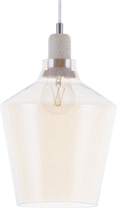 Beliani SANTON - Lampe à suspension - Transparent - Glas