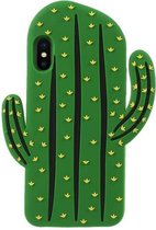 GadgetBay Cactus Silicone Hoesje iPhone XS Max cover - Groen case