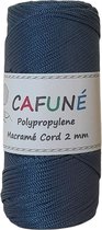 Cafuné Polypropyleen Macrame koord - 2mm - Jeans - PP4 - Haken - Macramé - Paracord - Polyester
