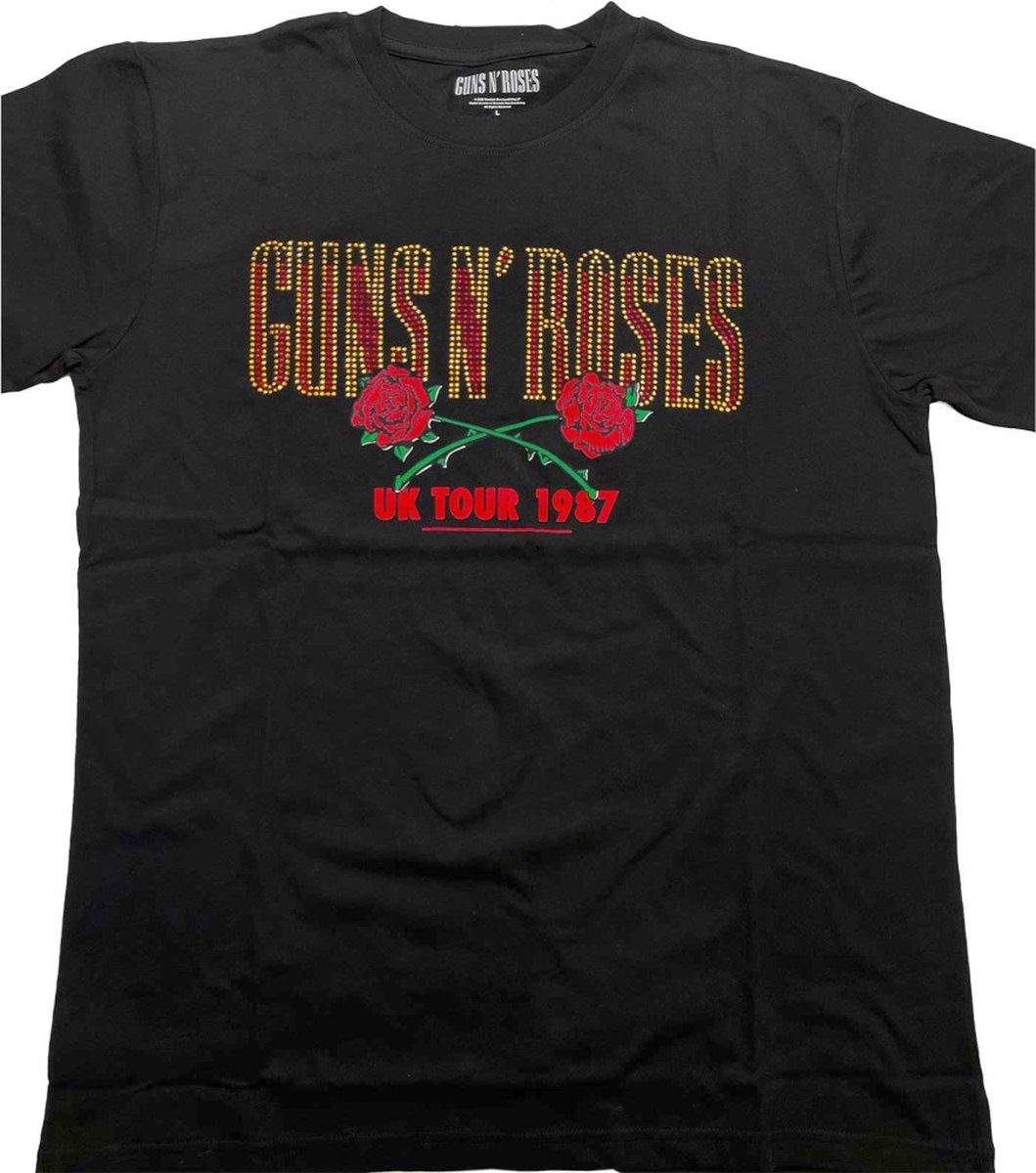 Guns N' Roses - 87 Tour Heren T-shirt - XL - Zwart