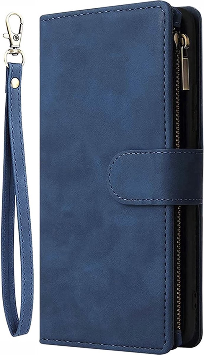 Bookcase Geschikt voor Samsung Galaxy A50 - Blauw - Portemonnee hoesje