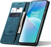 Hoesje geschikt voor OnePlus Nord 2T - Book Case Leer Slimline Blauw