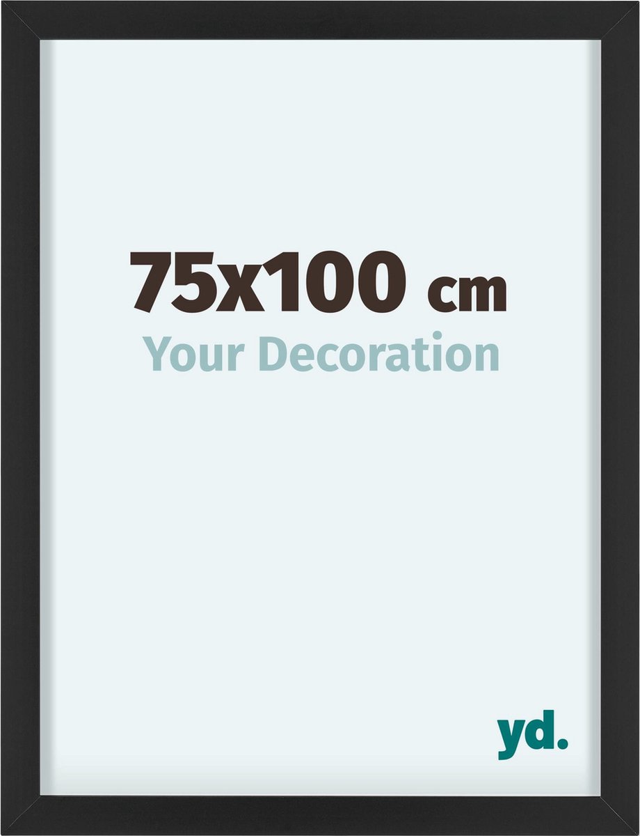 yd. Your Decoration - Fotolijst 75x100 cm - Aluminium - Zwart - Virginia