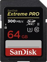 SanDisk SDXC Extreme Pro 64GB 300MB/s C10 UHS-II U3
