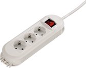 Hama Stekkerdoos 3-voudig met schakelaar 1.5m wit