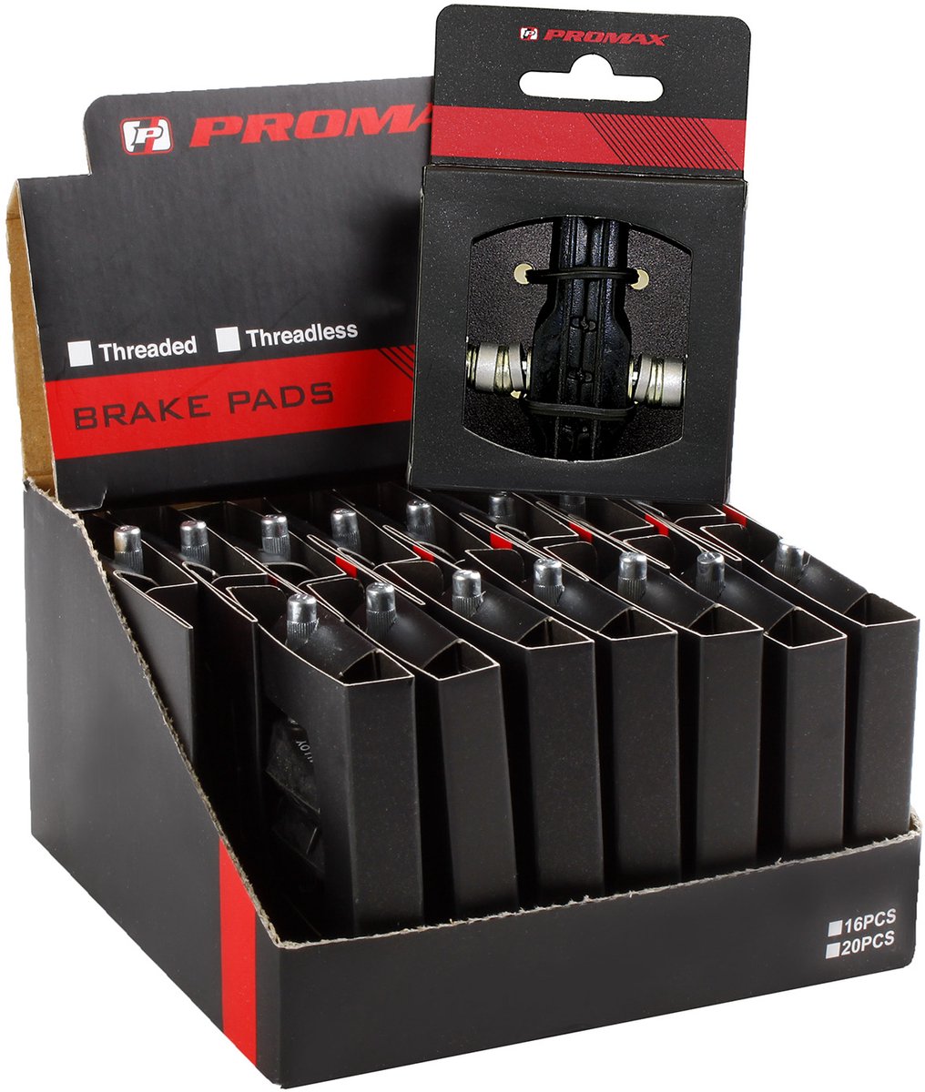 Promax Asymmetrische v-brake remblokken - 70mm - Per paar - Optimale remkracht