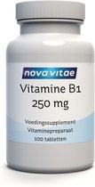 Nova Vitae - Vitamine B1 - Thiamine - 250 mg - 100 tabletten