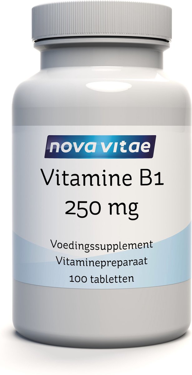 Goedkoopste Nova Vitae - Vitamine B1 - Thiamine - 250 mg - 100 tabletten