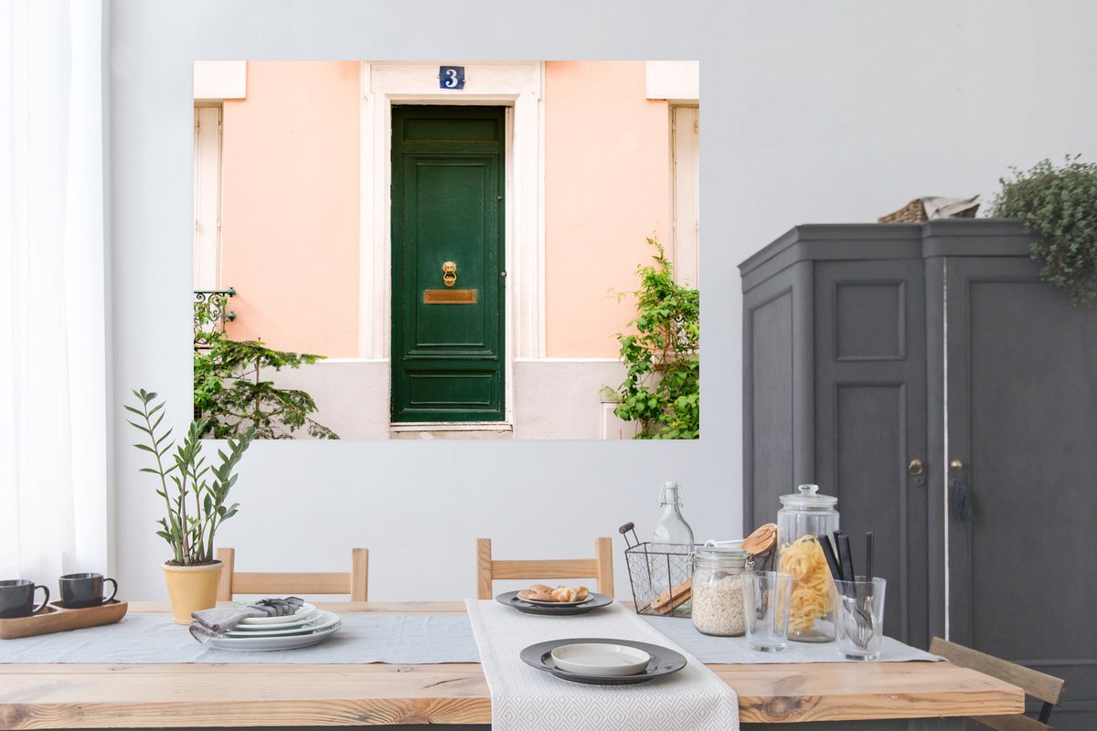 Parijs - Groen - Deur - Pastel - Architectuur