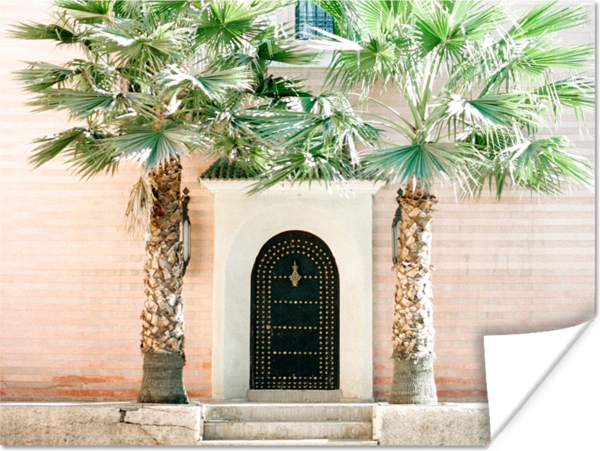 Deur - Marrakesh - Palmboom - Wit - Tropisch