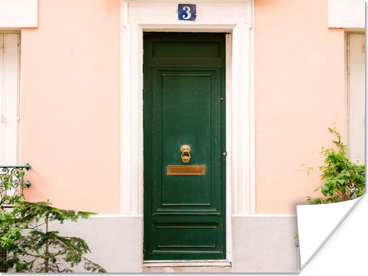 Parijs - Groen - Deur - Pastel - Architectuur
