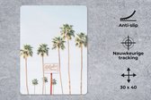 Muismat Groot - Palmbomen - Zomer - Natuur - Lucht - 30x40 cm - Mousepad - Muismat