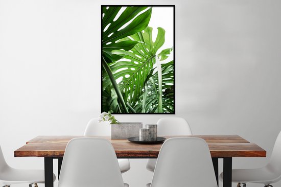 Cadre photo avec affiche - Plantes - Vert - Jungle - Nature - 80x120 cm - Cadre pour affiche