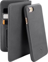 Serenity 2 in 1 Leather Wallet Case Apple iPhone SE 2022/SE 2020/8 Discrete Grey