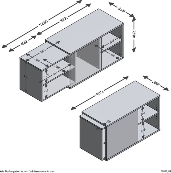 Boekenkast eik wit/goud 30x30x74 tomy