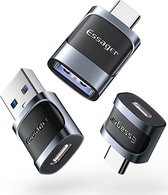 Essager 3A USB-C naar USB Converter/Adapter Zwart