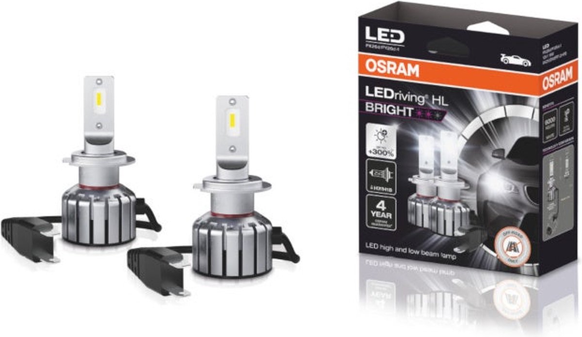 Osram LEDriving HL Bright H7/H18 set 64210DWBRT-2HFB