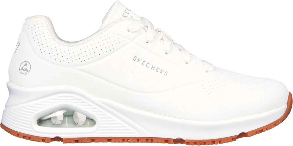 Skechers Work Uno Slipresistant Sneaker - Dames - Wit
