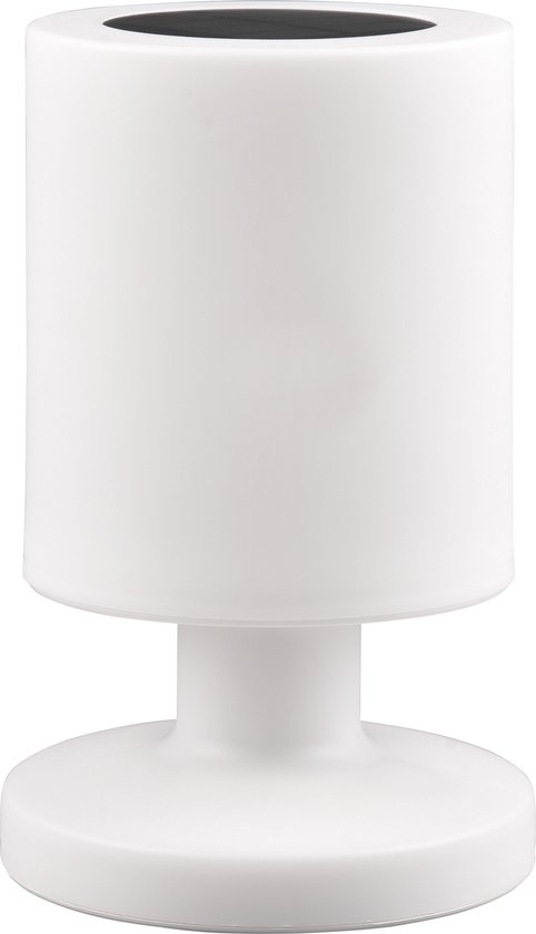 REALITY SILVA - Tafellamp - Wit - incl. 1x SMD 0,1W - Oplaadbaar - Dimmbaar - Solar - Zonne energie - Buitenverlichting - IP44