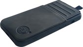 HEM hoes geschikt voor iPhone 14/15 - Luxe Silky Black Back Cover Zwart met Extra LENS BESCHERMING - Telefoonhoesje / Achterkant voor 3 pasjes