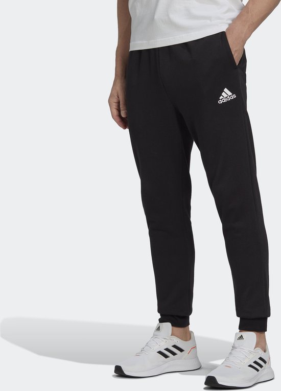 adidas Sportswear Essentials Fleece Regular Tapered Broek - Heren - Zwart- XL