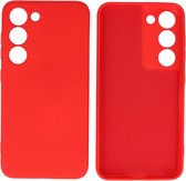 Fashion Backcover Telefoonhoesje - Color Hoesje - Geschikt voor de Samsung Galaxy S23 Plus - Rood