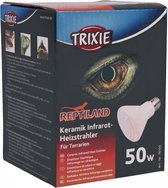 Trixie reptiland keramische infrarood warmtestraler (7,5X7,5X10 CM 50 WATT)