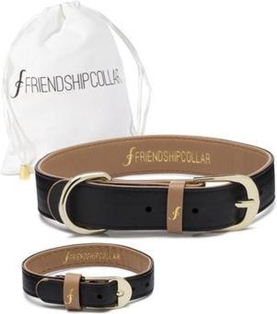 Friendship Collar Jet Black halsband Extra Small bol