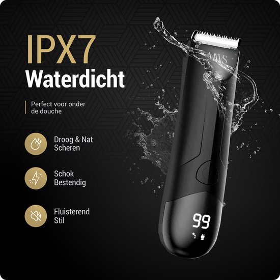 Bodygroomer Mannen - Shaver voor Schaamstreek & Lichaam - 100% Veilig - Body Trimmer Heren - Skinsafe