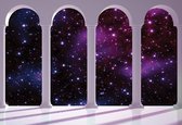 Fotobehang Space Stars Arches | XL - 208cm x 146cm | 130g/m2 Vlies