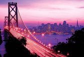 Fotobehang City Skyline Golden Gate Bridge | XL - 208cm x 146cm | 130g/m2 Vlies