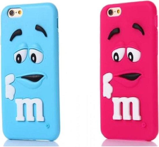 3D M&M snoep bescherm case telefoonhoesje voor uw Apple Iphone 6, blauw ,  merk i12Cover | bol.com