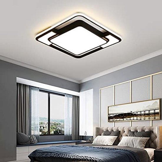 LED -plafondlamp, diameter 52 cm plafondlamp Moderne vierkante LED, 48W  verlichting... | bol.com